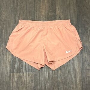 Nike Dri-FIT Running Shorts | Size Large | Peach Coral Pink